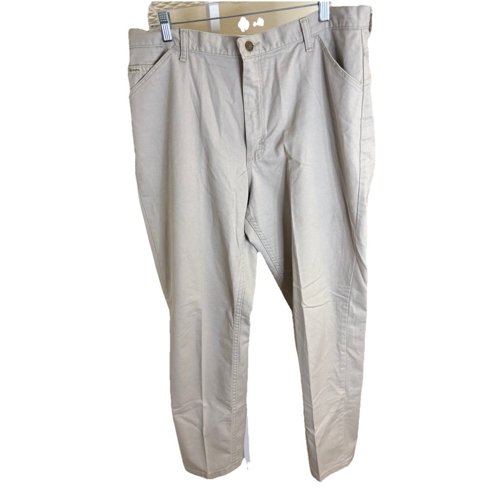Wrangler Pants Womens 18/32 Khaki‎ USA Made Western - Picture 3 of 9